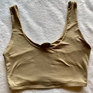 Tan Crop Top